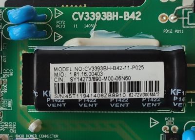 MAIN FUENTE PARA TV ELEMENT / NUMERO DE PARTE SY14273 / CV3393BH-B42 / 890-M00-06N60 / 1.81.16.00403 / 45T11941406Z / PANEL V400HJ6-PE1 / MODELO ELEFW408	 - Imagen 2